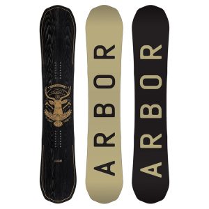 snowboard schwarz arbor