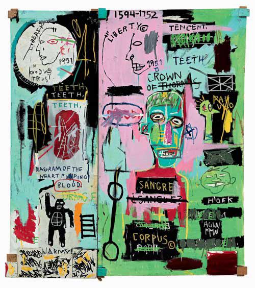 Gemeinsame Kollektion von Accessoires Modelabel Plomo o Plata und Künstler Jean Michel Basquiat