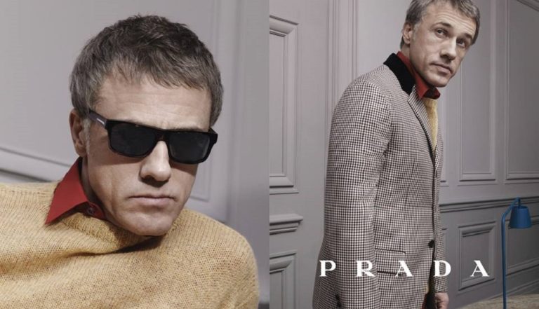 Prada – Oscar-Preisträger Christoph Waltz besucht die Modewelt